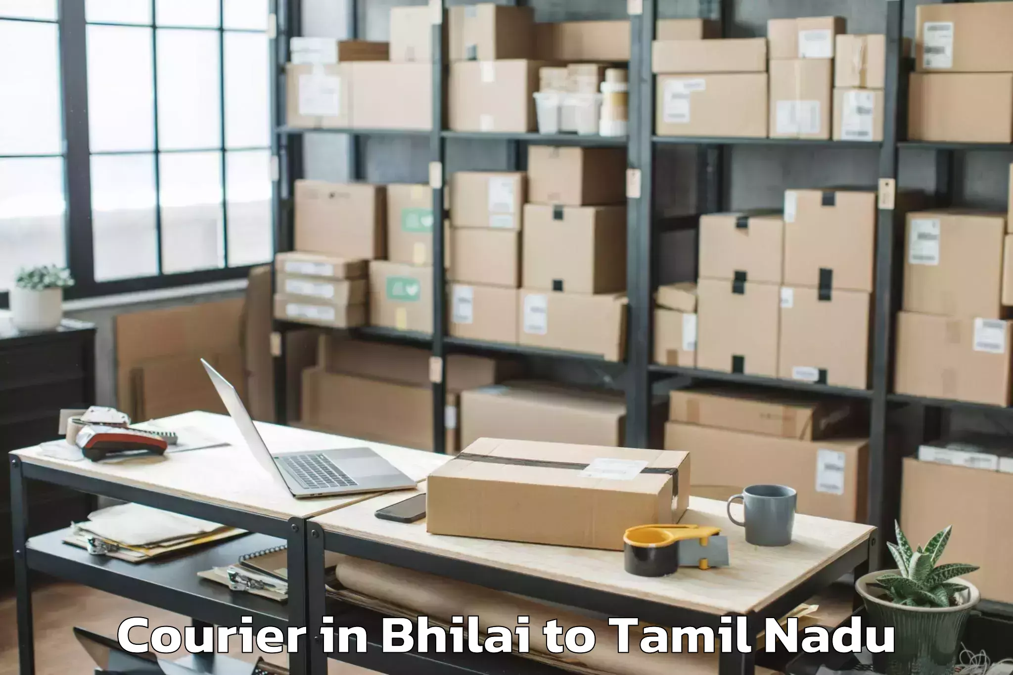 Hassle-Free Bhilai to Kalakkadu Courier